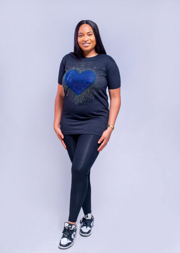 BLINGED T-SHIRT (BLU)
