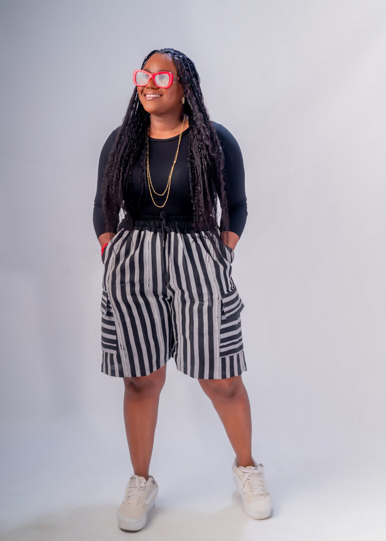 Aso-oke shorts (AS1)