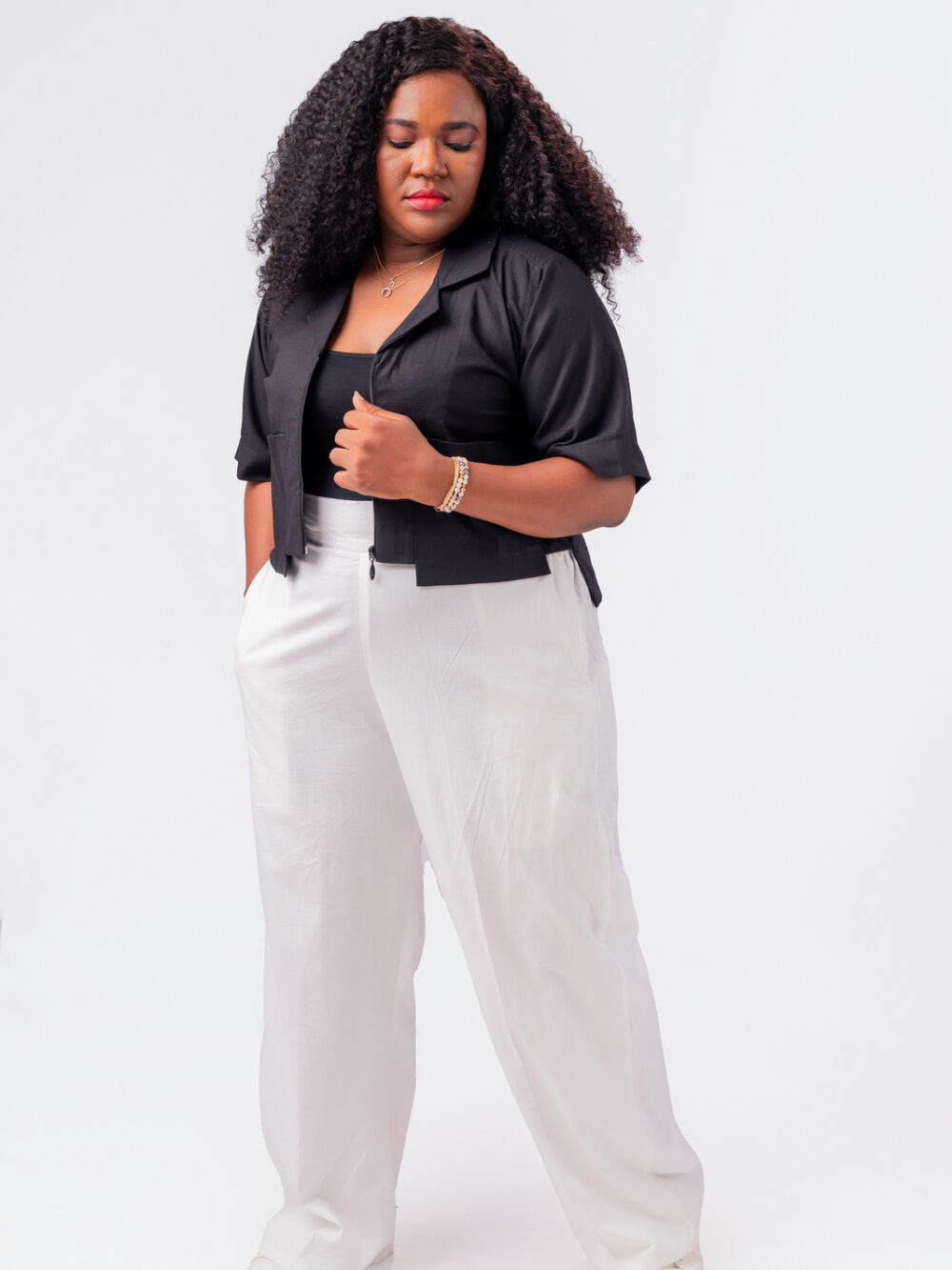 TOMI LINEN CROP TOP