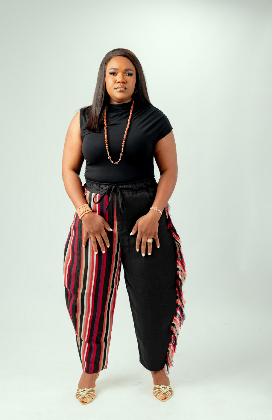 2 -TONE BARREL PANT - Image 3