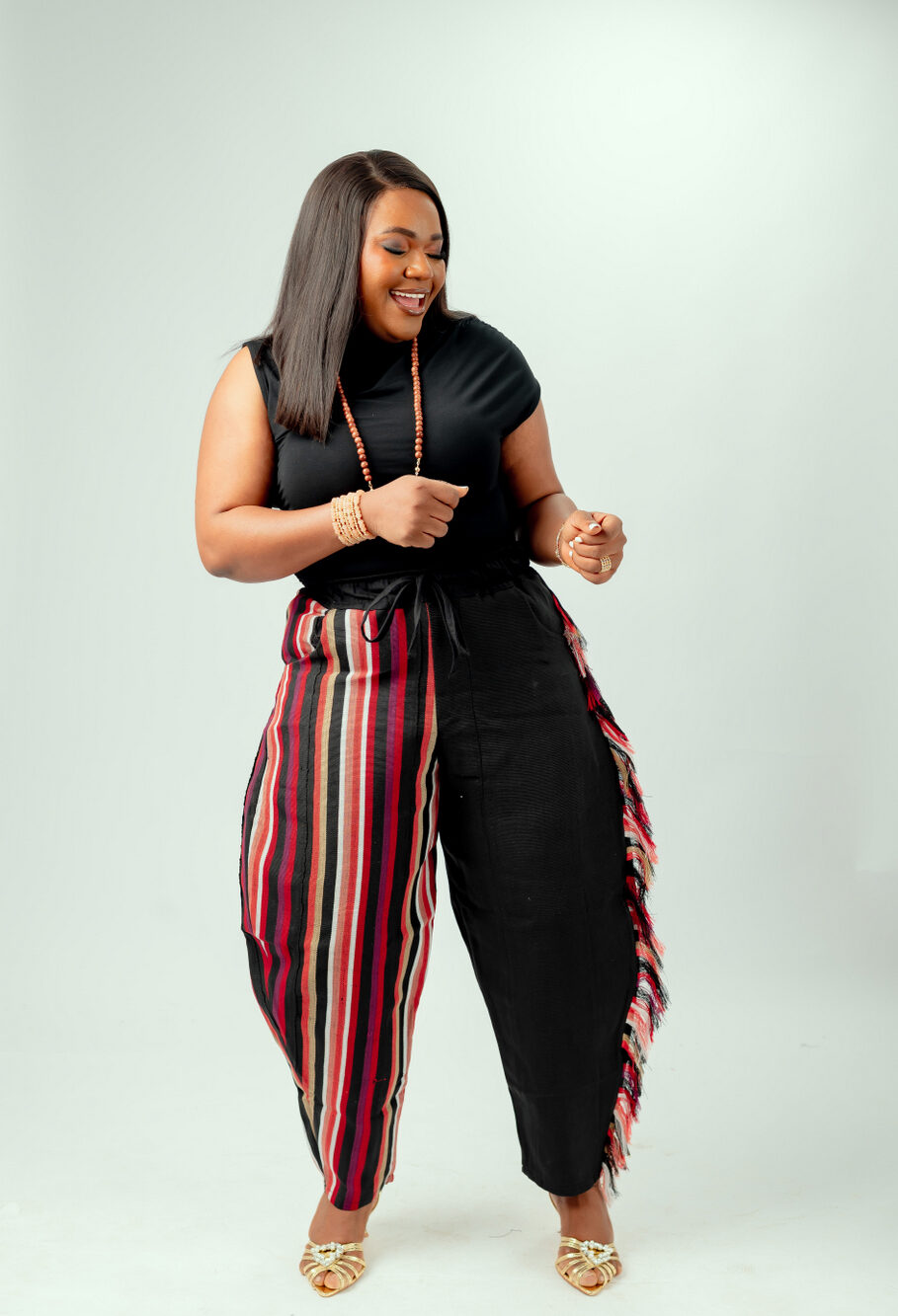 2 -TONE BARREL PANT