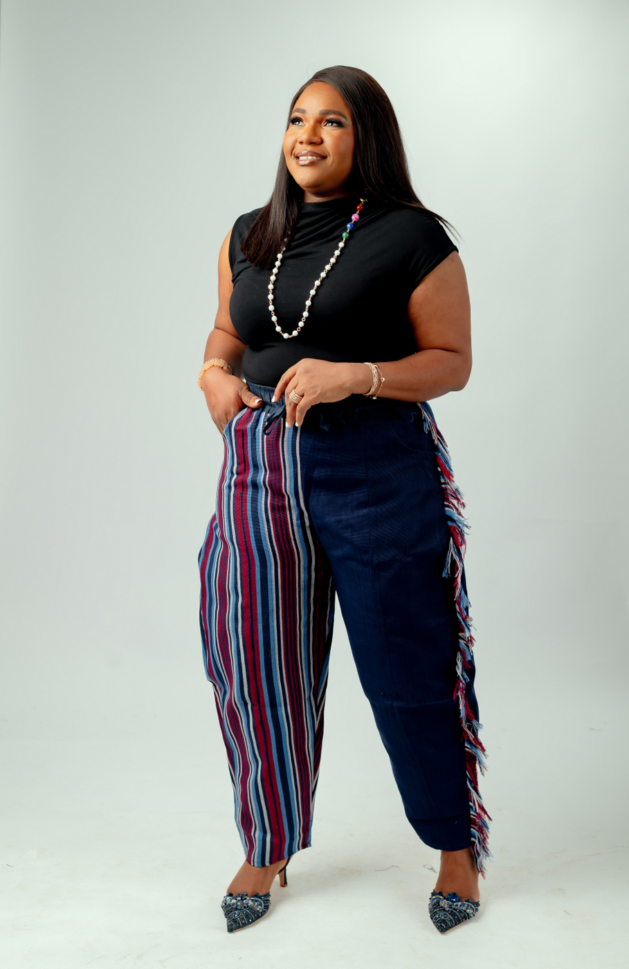 2 -TONE BARREL PANT - Image 2